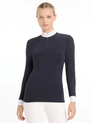 Olivia Long Sleeve Show Shirt Navy