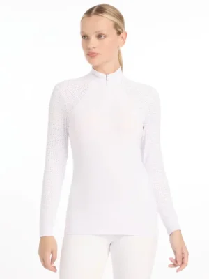 Olivia Long Sleeve Show Shirt White