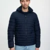it08018_studio_menshoodedpufferjacket_navy_001_1 Mens Hooded Puffer Jacket Navy