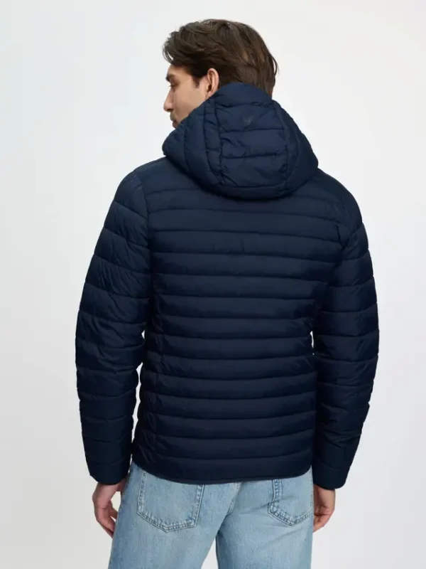it08018_studio_menshoodedpufferjacket_navy_002_1 Mens Hooded Puffer Jacket Navy