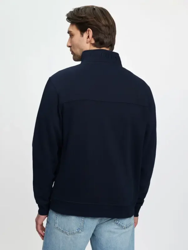 it08173_studio_mensquarternecksweat_navy_002_1 Mens Quarter Neck Sweat Navy