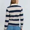 Sloane Stripe Rugby Shirt Stone