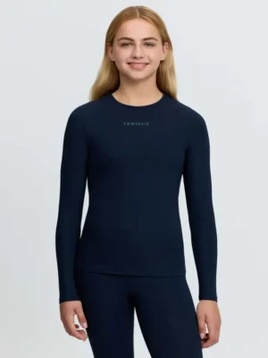 Young Rider Hybrid Sports Top Navy