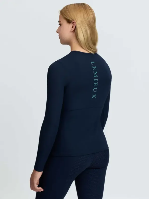Young Rider Hybrid Sports Top Navy