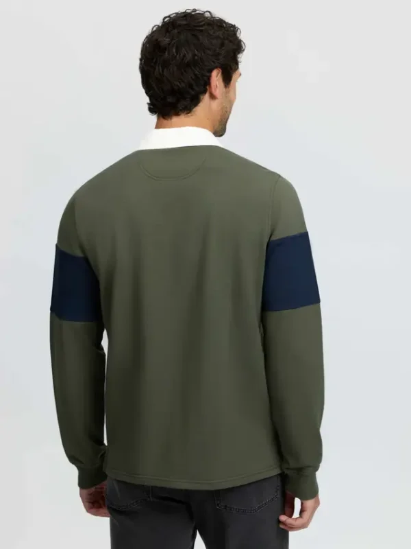 it09550_studio_mensrugbyshirt_olive_002 Mens Rugby Shirt Olive