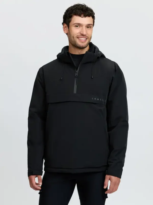 it09669_studio_menswaterproofanorak_black_001 Mens Waterproof Anorak Black