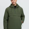 it09670_studio_menswaterproofanorak_olive_001 Mens Waterproof Anorak Olive