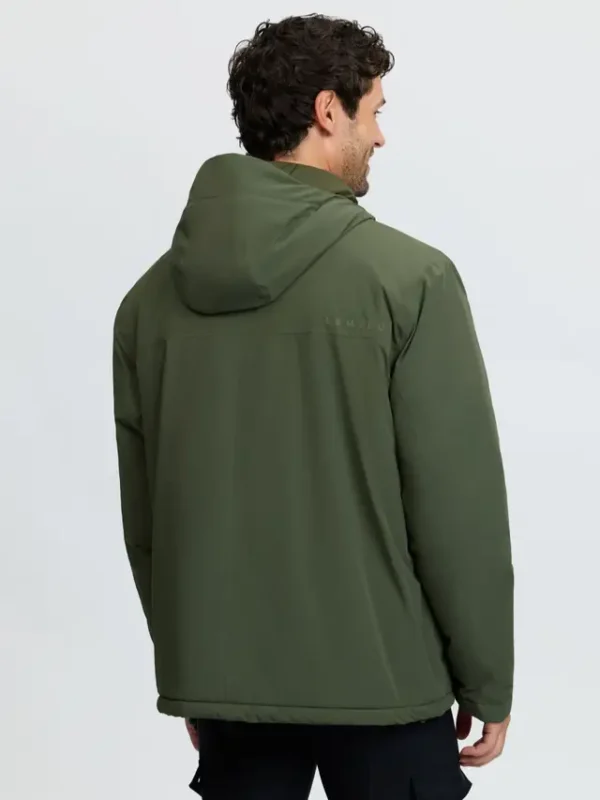 it09670_studio_menswaterproofanorak_olive_002 Mens Waterproof Anorak Olive